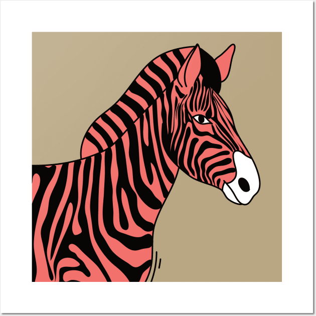 Pink zebra Wall Art by magyarmelcsi